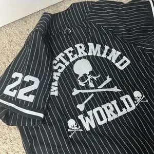 MASTERMIND シャツ Mitchell&Ness WOOL JERSEY Mitchell & Ness × MASTERMIND WORLD AUTHENTIC WOOL JERSEY